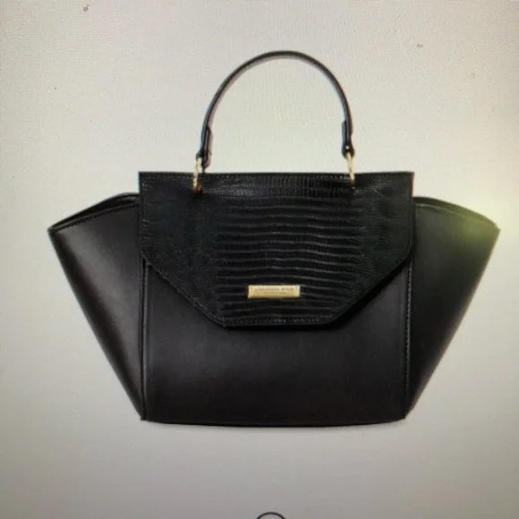 London Fog Orchid Satchel w/removable strap - Picture 2 of 6